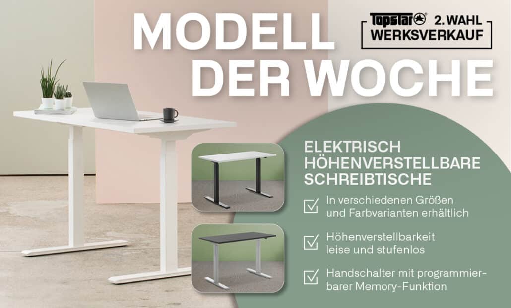 Modell der Woche: Elektrisch höhenverstellbare Schreibtische