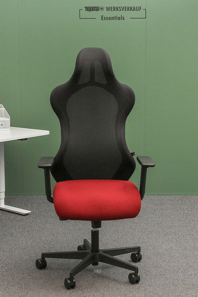 Sitness RS Sport mit Armlehnen schwarz/dunkelrot schwarz