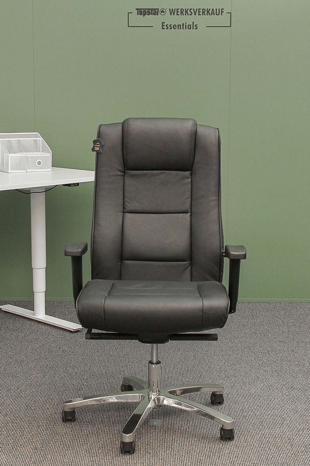 Sitness Director 800 Echtleder schwarz/chrom