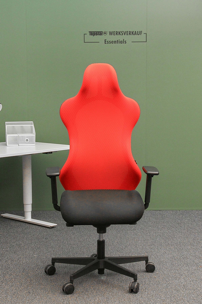 Sitness RS Sport mit Armlehnen schwarz/neon rot