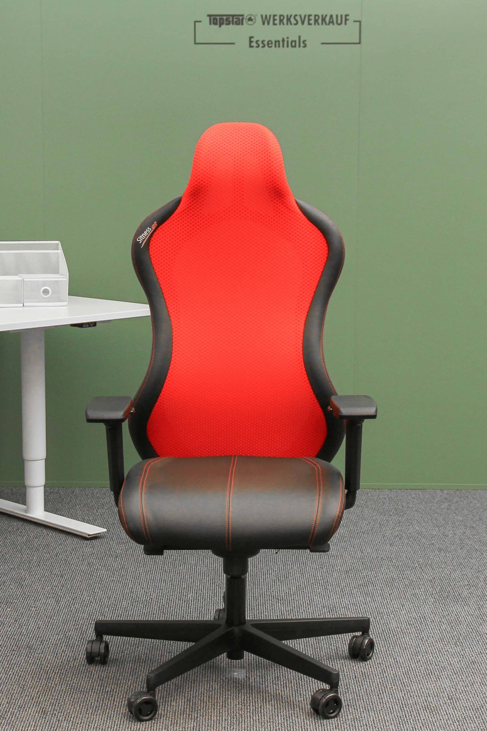 Sitness RS Sport Plus mit Armlehnen schwarz/rot