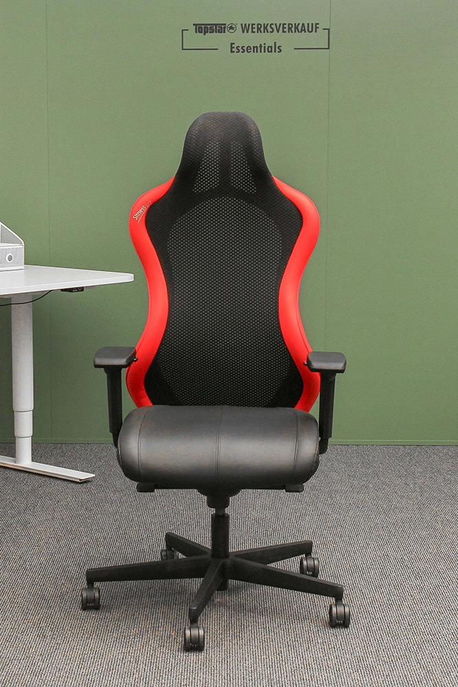 Sitness RS Sport Plus mit Armlehnen schwarz/rot